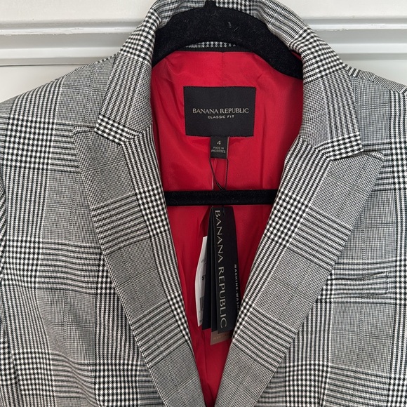 NWT Banana Republic plaid blazer 4 - Picture 3 of 6